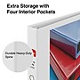Staples Heavy Duty 1" 3-Ring View Binder, D-Ring, White (ST56262-CC)~#|#~s1221811_sc7