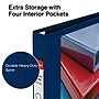 Staples Heavy Duty 1" 3-Ring View Binder, D-Ring, Blue (ST56268-CC)~#|#~s1221816_sc7