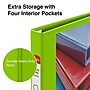 Staples Heavy Duty 1" 3-Ring View Binder, D-Ring, Chartreuse (ST56319-CC)~#|#~s1221817_sc7