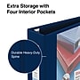 Staples Heavy Duty 4" 3-Ring View Binder, D-Ring, Navy Blue (ST60406-CC)~#|#~s1221821_sc7