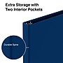 Staples 1/2" 3-Ring Non-View Binder, Navy (ST26648-CC)~#|#~s1221826_sc7