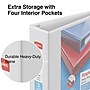 Staples Heavy Duty 3" 3-Ring View Binders, D-Ring, White, 4/Pack (56265CT/24693CT)~#|#~s1221828_sc7