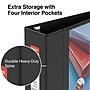 Staples Heavy Duty 4" 3-Ring View Binders, D-Ring, Black, 4/Pack (56235CT/24695CT)~#|#~s1221829_sc7