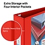 Staples Heavy Duty 4" 3-Ring View Binder, D-Ring, Red (ST56299-CC)~#|#~s1221846_sc7