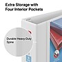 Staples Heavy Duty 5" 3-Ring View Binder, D-Ring, White (ST56267-CC)~#|#~s1221850_sc7