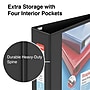 Staples Heavy Duty 3" 3-Ring View Binder, D-Ring, Black (ST56234-CC)~#|#~s1221851_sc7