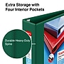 Staples Heavy Duty 3" 3-Ring View Binder, D-Ring, Green (ST56312-CC)~#|#~s1221855_sc7