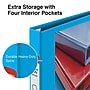 Staples Heavy Duty 1" 3-Ring View Binder, D-Ring, Light Blue (ST56285-CC)~#|#~s1221859_sc7