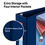 Staples Heavy Duty 5" 3-Ring View Binder, D-Ring, Navy Blue (ST60407-CC)~#|#~s1221865_sc7