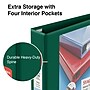 Staples Heavy Duty 2" 3-Ring View Binder, D-Ring, Green (ST56311-CC)~#|#~s1221866_sc7