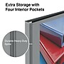Staples Heavy Duty 1/2" 3-Ring View Binder, D-Ring, Gray (ST56327-CC)~#|#~s1221875_sc7