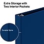 Staples 1 1/2" 3-Ring Non-View Binder, Navy (ST26580-CC)~#|#~s1221878_sc7