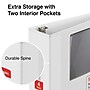 Staples 4" 3-Ring View Binders, D-Ring, White, 6/Pack (55414CT/26358CT)~#|#~s1221880_sc7