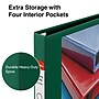 Staples Heavy Duty 1" 3-Ring View Binder, D-Ring, Green (ST56309-CC)~#|#~s1221890_sc7