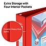 Staples Heavy Duty 3" 3-Ring View Binder, D-Ring, Red (ST56298-CC)~#|#~s1221893_sc7