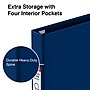 Staples Heavy Duty 1" 3-Ring Non-View Binder, D-Ring, Blue (ST56272-CC)~#|#~s1221900_sc7