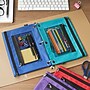 Staples Zipper Pencil Pouches, Assorted Colors, Each (53276)~#|#~s1222532_sc7