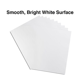 Staples Poster Board, 22" x 28" White, 10/Pack (28126)