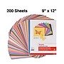 Staples Construction Paper, 9"W x 12"L, Assorted, 200/Pack (23104)~#|#~s1222555_sc7