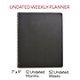 Staples 7" x 8.75" Daily Planner, Black (ST60461-23)~#|#~s1222563_sc7