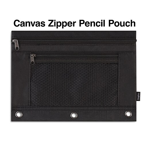 Teal Staples 3-Ring Binder Pencil/Pen Pouch 