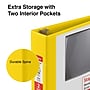 Staples 2" 3-Ring View Binder, D-Ring, Yellow (ST60223)~#|#~s1222716_sc7