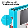 Staples 2" 3-Ring View Binder, D-Ring, Teal (ST55426)~#|#~s1222719_sc7
