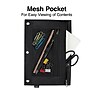 Staples 3-Ring Zipper Polyester Pouch, Black (24220)~#|#~s1222754_sc7