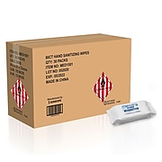 Hand Sanitizer Wipes, 80 Wipes, 30/CT (MED1501CT)