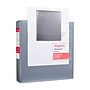 Staples Standard 1 1/2" 3-Ring View Binder, Gray (58652)~#|#~s1223223_sc7
