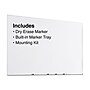 Staples Melamine Dry-Erase Whiteboard, Aluminum Frame, 4' x 6' (75146)~#|#~s1223244_sc7