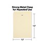 Staples Heavyweight Clasp & Moistenable Glue Catalog Envelopes, 10"L x 13"H, Manila, 100/Box (122069/14207)~#|#~s1223301_sc7