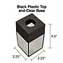 Staples Magnetic Paper Clip Dispenser, Clear/Black (10590)~#|#~s1223306_sc7