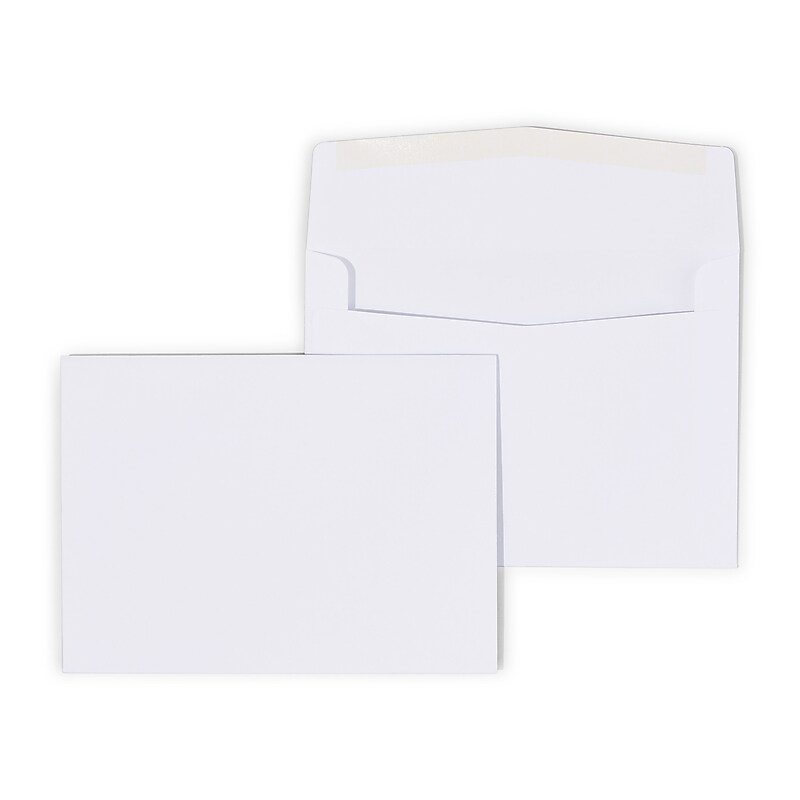 Staples Invitation Envelope, White, 50/Box (51490-US) image 1
