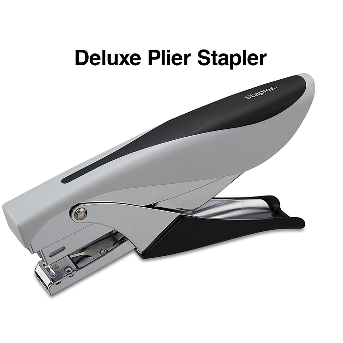 Staples Deluxe Heavy-Duty Handheld Stapling Pliers, 20-Sheet