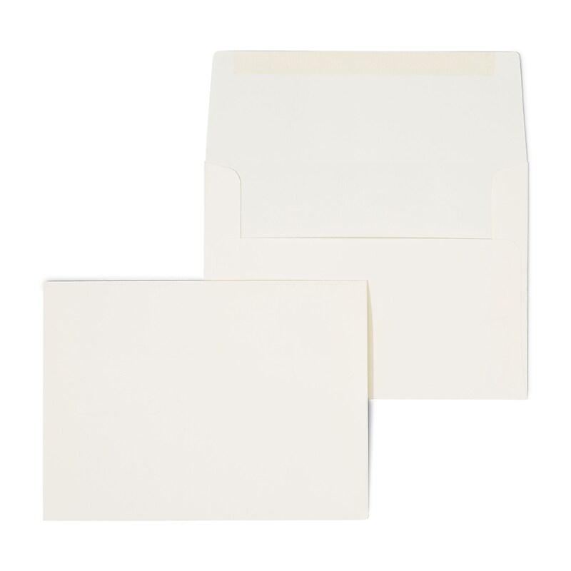 Staples Photo A6 Envelope, Ivory, 50/Box (763176S) image 1