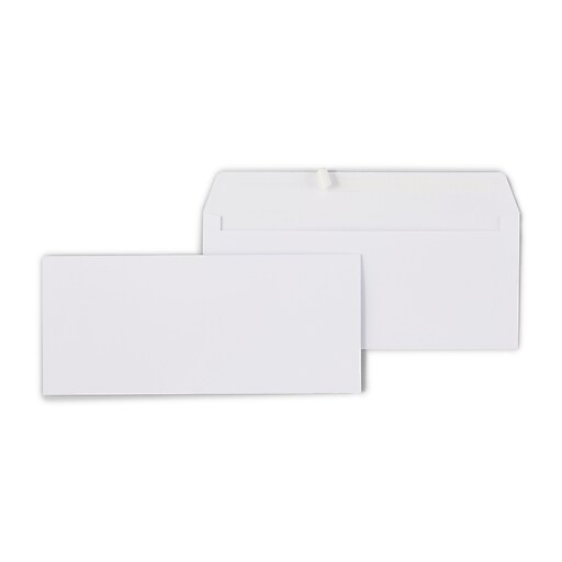 Staples EasyClose 10 Business Envelopes, 4 1/8" x 9 1/2", White, 500