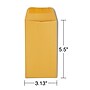 Staples Kraft #5 1/2 Coin Envelope, Other, Brown, 500/Box (ST19851-CC)~#|#~s1223608_sc7