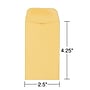 Staples Kraft #3 Coin Envelope, 2 1/2 x 4 1/4, Brown, 500/Box (ST19847-CC)~#|#~s1223615_sc7