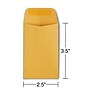 Staples Kraft #1 Coin Envelopes, 2 1/4" x 3 1/2", Brown, 500/Box (ST19848-CC)~#|#~s1223623_sc7