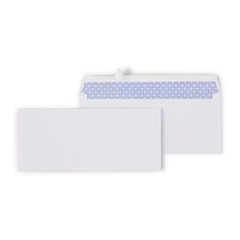 Invoices Double-Window Self-Seal Security Envelopes 1 500 Per Box 24-lb 4-1/8 x 9-1/2 for Business Statements White 