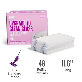 Perk™ Deep Cleaning Cloth Pad Refills, White, 48/Pack (PK54909)