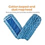 Coastwide Professional™ Looped-End Dust Mop Head, Cotton, 48" x 5", Blue (CW56761)~#|#~s1223750_sc7