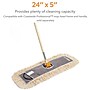 Coastwide Professional™ Cut-End Dust Mop Head, Cotton, 24" x 5", White (CW56753)~#|#~s1223776_sc7