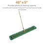Coastwide Professional™ Looped-End Dust Mop Head, Microfiber, 48" x 5", Green (CW56772)~#|#~s1223794_sc7