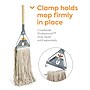 Coastwide Professional™60" Side Gate Wood Wet Mop Handle, Galvanized Metal Head (CW58007)~#|#~s1223803_sc7