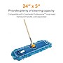 Coastwide Professional™ Looped-End Dust Mop Head, Cotton, 24" x 5", Blue (CW56759)~#|#~s1223840_sc7