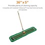 Coastwide Professional™ Looped-End Dust Mop Head, Microfiber, 36" x 5", Green (CW56771)~#|#~s1223841_sc7