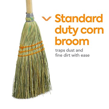 Coastwide Professional™ 8" Standard Corn Broom, Natural (CW57664)