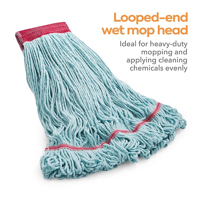 激レア M.O.P - Straight From The Projects Mop Head Medium (MED) Green Cotton Synthetic Fiber 4PLY Loop